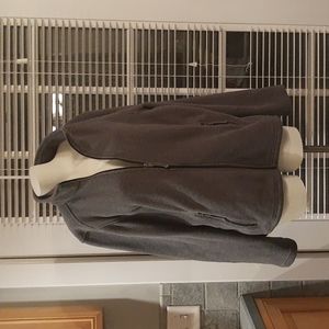 L.L. Bean Woman's Fleece Jacket, Grey, Size Large Regular